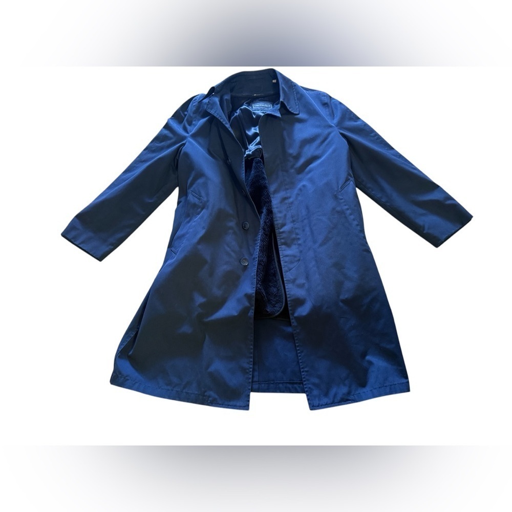 Christopher Hayes Mens Thin sulfate black Lining nylon polyester Trench Coat 42